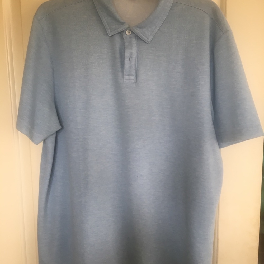 Travis Mathew Polo Shirt, light blue, XL, like new